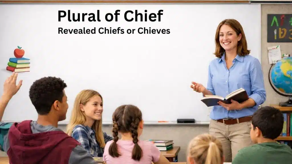 Plural of Chief: Revealed Chiefs or Chieves