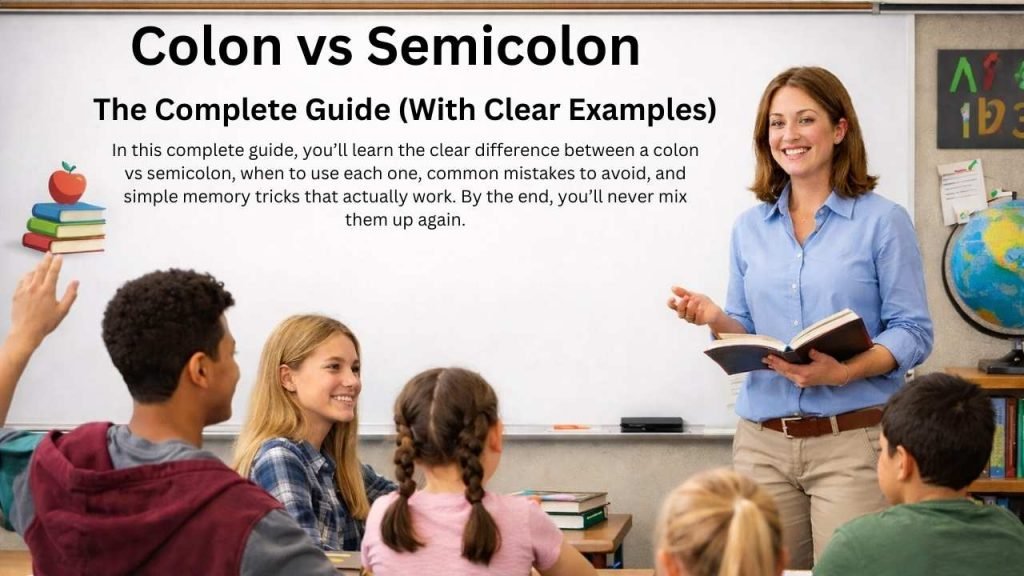 Colon vs Semicolon: Side-by-Side Comparison Table