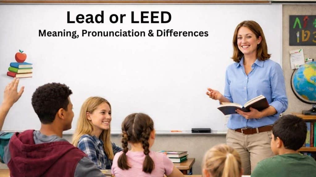 Lead vs LEED: Meaning, Pronunciation & Differences