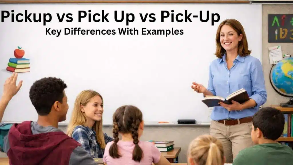 Pickup vs Pick Up vs Pick-Up
