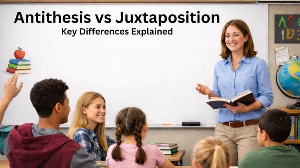 Antithesis vs Juxtaposition