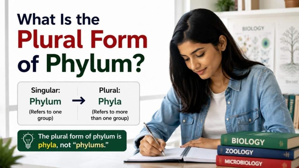 What Is the Plural Form of Phylum?