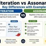 Two of the most commonly mixed-up terms are alliteration vs assonance.