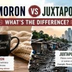 Many people confuse oxymoron vs juxtaposition because both literary devices use contrast in literature.