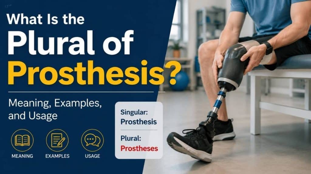 Many people search for the plural of prosthesis because the word changes spelling in an unusual way