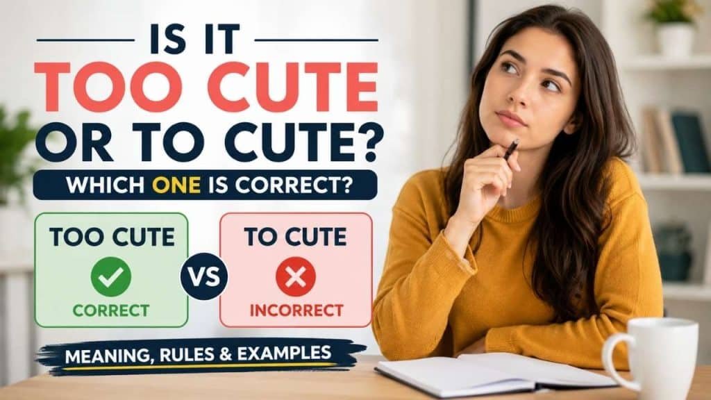 people often search for too cute meaning vs to cute, too cute or to cute, or too cute vs to cute to find the right answer.