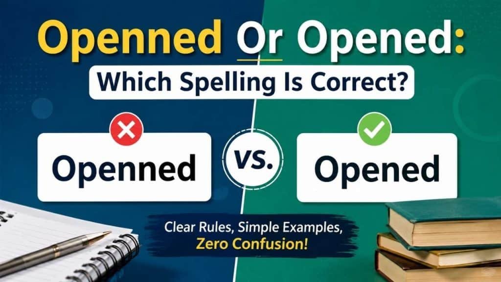Many writers pause when they need to choose between openned or opened.