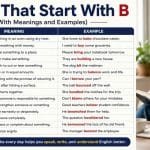 Verbs that start with B can make your writing, speaking, and communication more engaging.