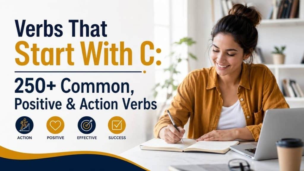 Verbs that start with C add energy, clarity, and purpose to both writing and speech.