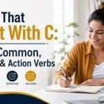 Verbs that start with C add energy, clarity, and purpose to both writing and speech.