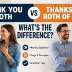Many English learners and native speakers wonder about the difference between "thank you both vs thanks to both of you."
