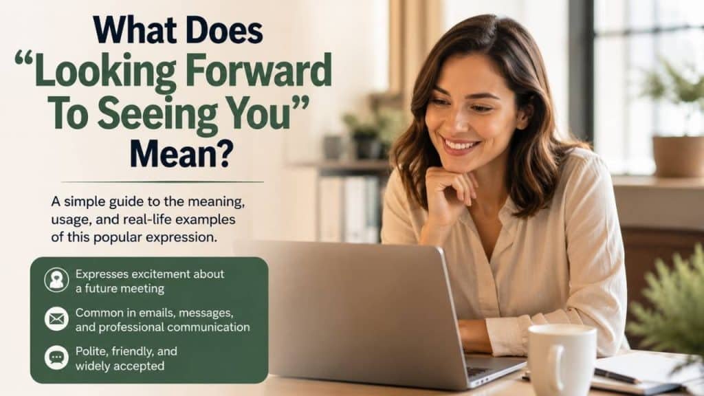 What Does "Looking Forward To Seeing You" Mean?
