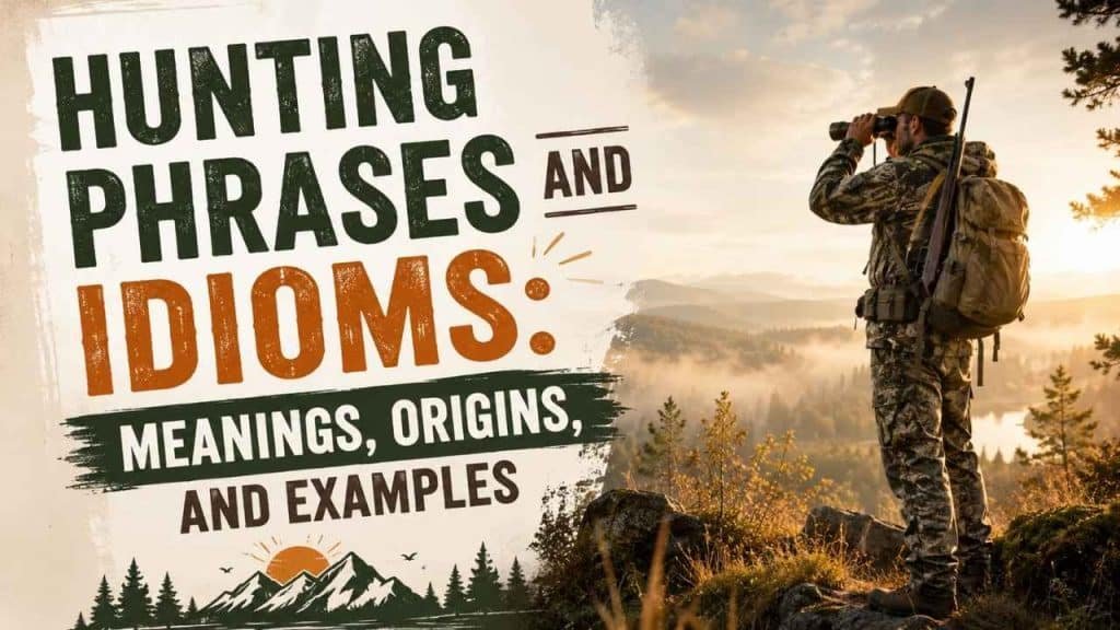 Many hunting phrases and idioms have become a natural part of everyday English, even among people who have never been hunting.