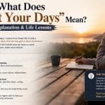 he phrase “count your days” appears often in conversations, social media, and motivational quotes.