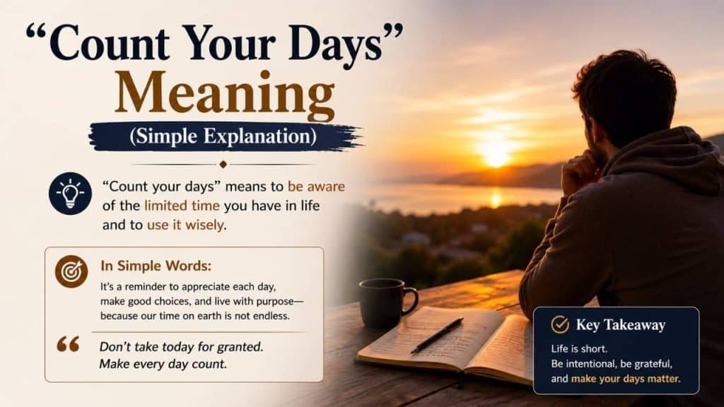“Count Your Days” Meaning (Simple Explanation)