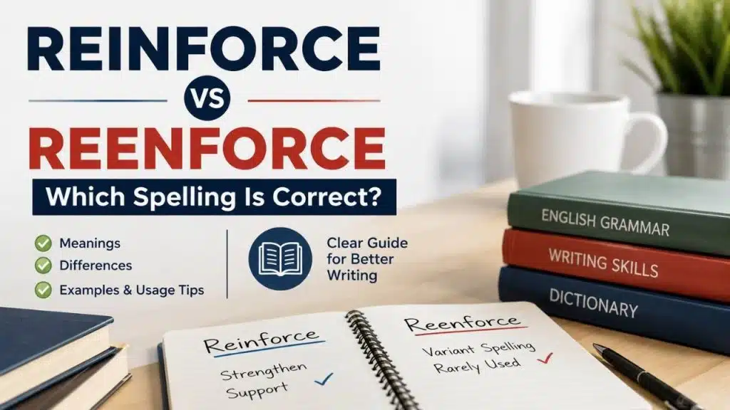 Have you ever wondered whether reinforce vs reenforce is the correct spelling?