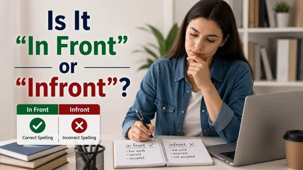 Is It "In Front or Infront"?