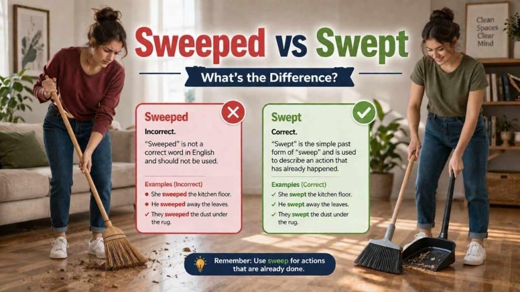 Sweeped vs Swept: What's the Difference?