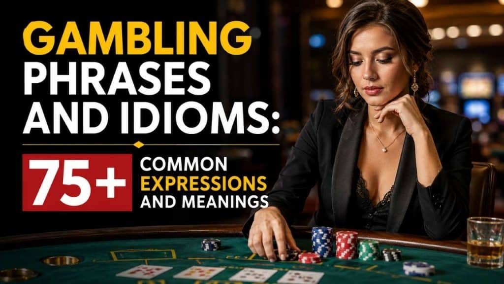 These are all examples of gambling phrases and idioms that have become part of everyday English.