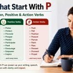 Verbs that start with P are an important part of English vocabulary because they help you describe actions, thoughts, emotions, and everyday activities more clearly.