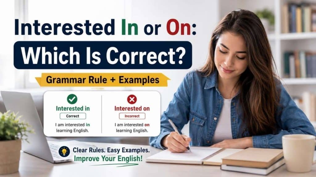 Interested In or On: Which One Is Correct?
