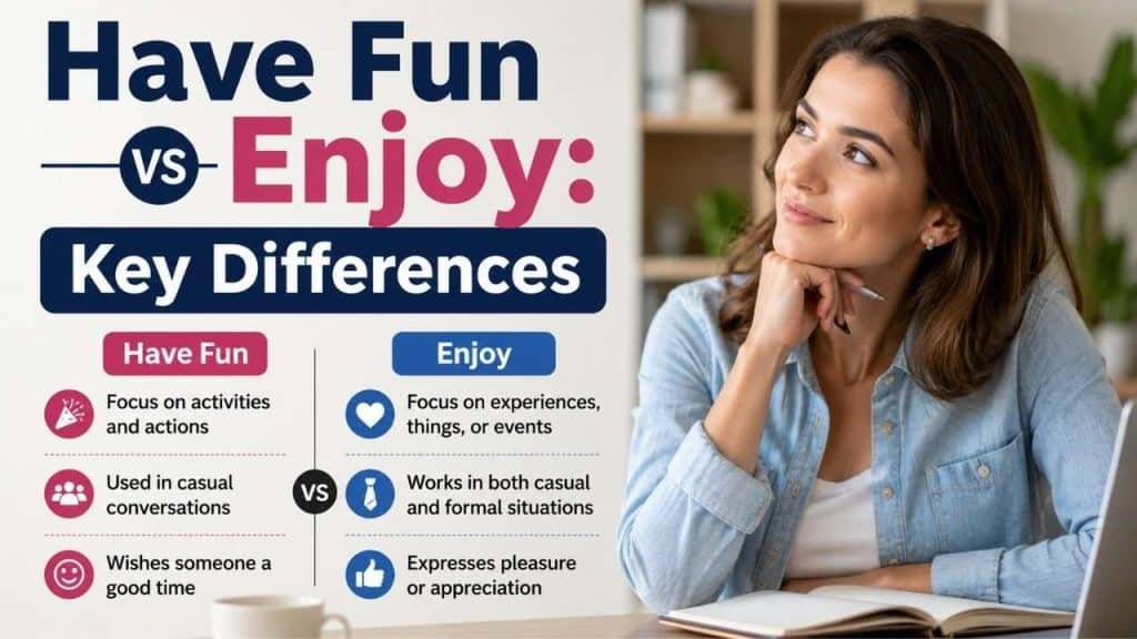 Have Fun vs Enjoy: Key Differences