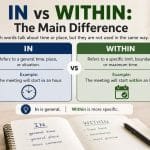 Have you ever wondered whether you should write in vs within?