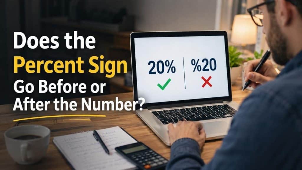 Does the Percent Sign Go Before or After the Number?